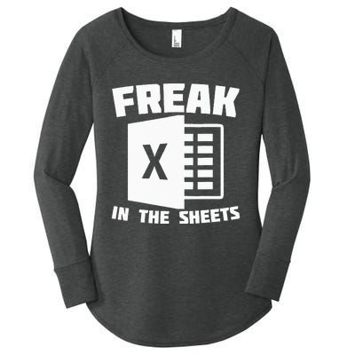 Freak In The Sheets Funny Accountant Analyst Secretary Women's Perfect Tri Tunic Long Sleeve Shirt