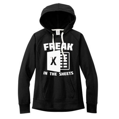 Freak In The Sheets Funny Accountant Analyst Secretary Women's Fleece Hoodie