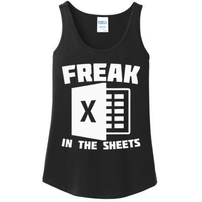 Freak In The Sheets Funny Accountant Analyst Secretary Ladies Essential Tank