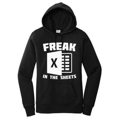 Freak In The Sheets Funny Accountant Analyst Secretary Women's Pullover Hoodie