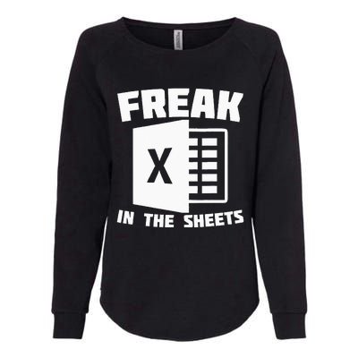 Freak In The Sheets Funny Accountant Analyst Secretary Womens California Wash Sweatshirt