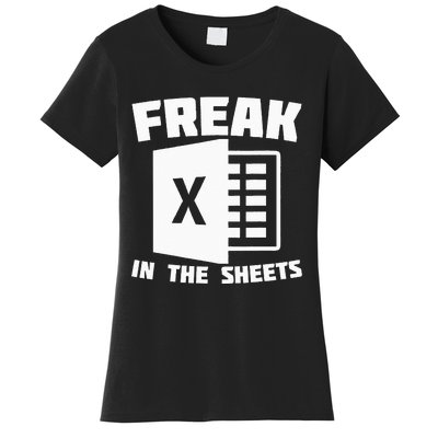 Freak In The Sheets Funny Accountant Analyst Secretary Women's T-Shirt