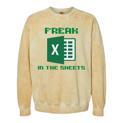 Freak In The Excel Sheets Colorblast Crewneck Sweatshirt