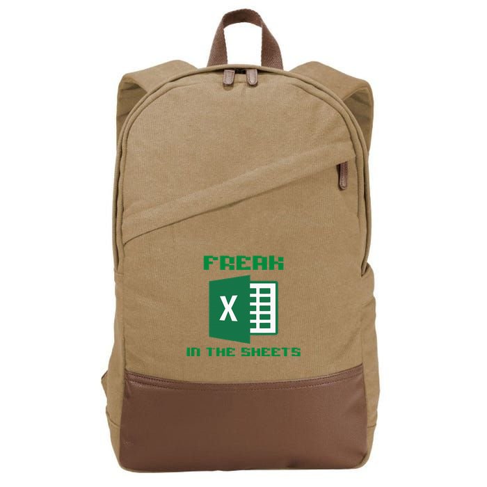 Freak In The Excel Sheets Cotton Canvas Backpack