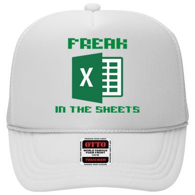 Freak In The Excel Sheets High Crown Mesh Back Trucker Hat