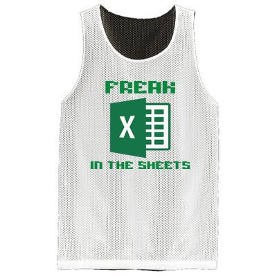 Freak In The Excel Sheets Mesh Reversible Basketball Jersey Tank