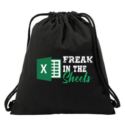 Freak In The Excel Sheets Drawstring Bag