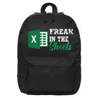 Freak In The Excel Sheets 16 in Basic Backpack