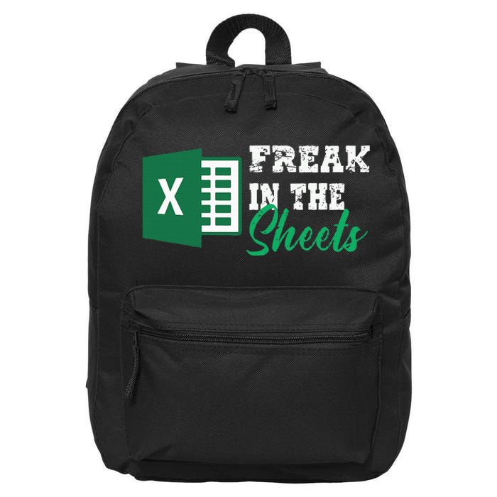 Freak In The Excel Sheets 16 in Basic Backpack