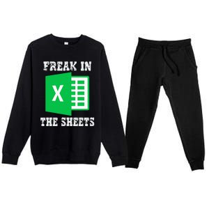 Freak In The Excel Sheets Premium Crewneck Sweatsuit Set