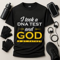 Funny I Took A Dna Test God Is My Father Jesus Christian Cooling Performance Crew T-Shirt