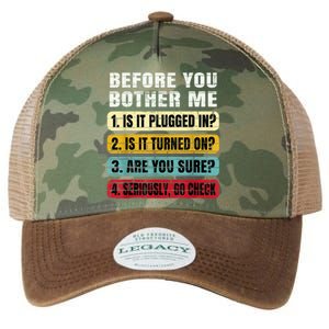 Funny Information Technology Tech Technical Support Gift Legacy Tie Dye Trucker Hat