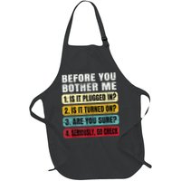 Funny Information Technology Tech Technical Support Gift Apron