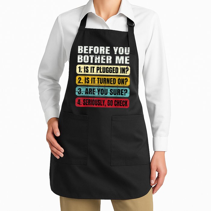 Funny Information Technology Tech Technical Support Gift Apron