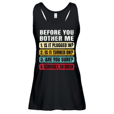 Funny Information Technology Tech Technical Support Gift Ladies Essential Flowy Tank