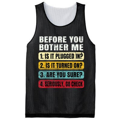 Funny Information Technology Tech Technical Support Gift Mesh Reversible Basketball Jersey Tank