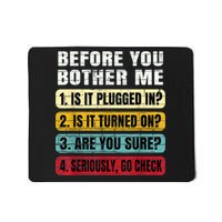 Funny Information Technology Tech Technical Support Gift Mousepad