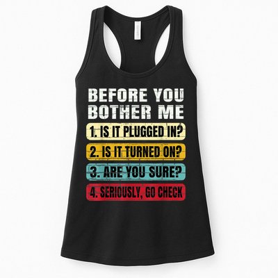 Funny Information Technology Tech Technical Support Gift Womens Tank Top