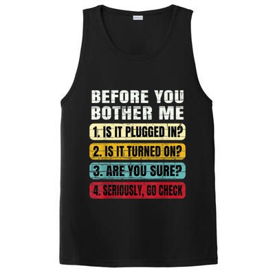 Funny Information Technology Tech Technical Support Gift PosiCharge Competitor Tank