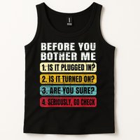 Funny Information Technology Tech Technical Support Gift Tank Top