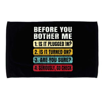 Funny Information Technology Tech Technical Support Gift Microfiber Hand Towel