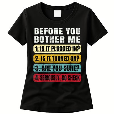 Funny Information Technology Tech Technical Support Gift Womens T-Shirt