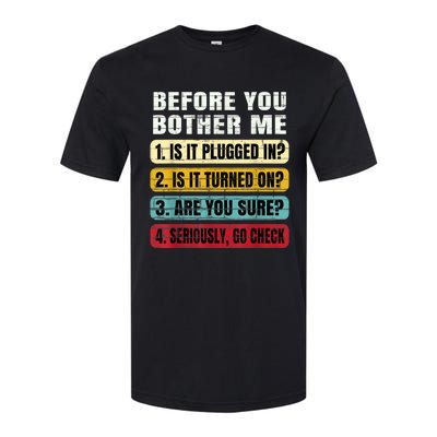 Funny Information Technology Tech Technical Support Gift Softstyle® CVC T-Shirt