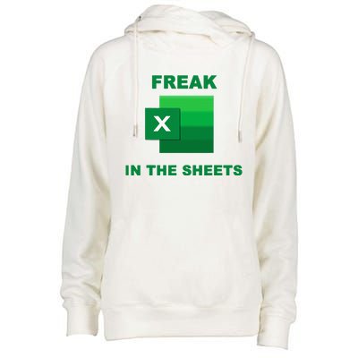 Freak In The Excel Sheets Womens Funnel Neck Pullover Hood