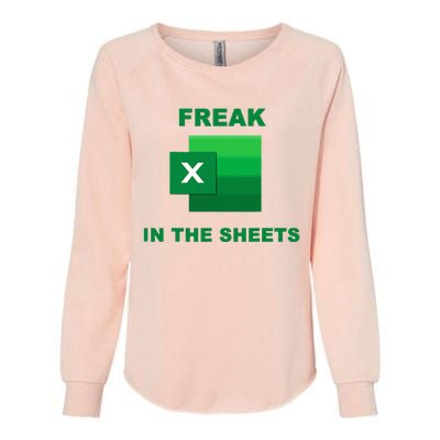 Freak In The Excel Sheets Womens California Wash Sweatshirt