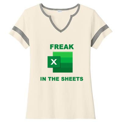 Freak In The Excel Sheets Ladies Halftime Notch Neck Tee