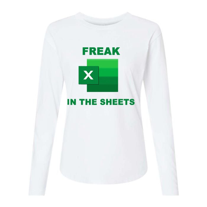 Freak In The Excel Sheets Womens Cotton Relaxed Long Sleeve T-Shirt