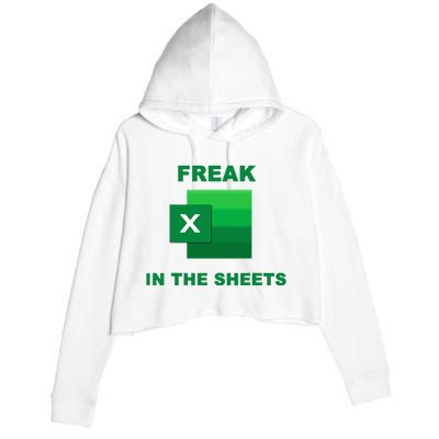 Freak In The Excel Sheets Crop Fleece Hoodie