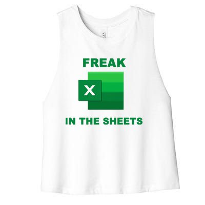 Freak In The Excel Sheets Women's Racerback Cropped Tank