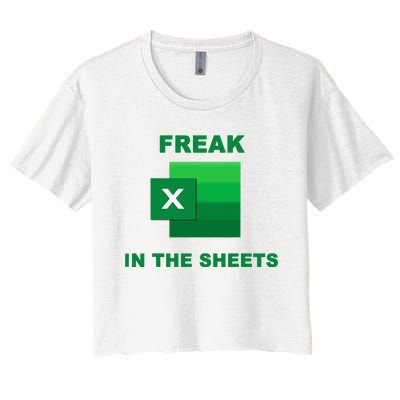 Freak In The Excel Sheets Women's Crop Top Tee