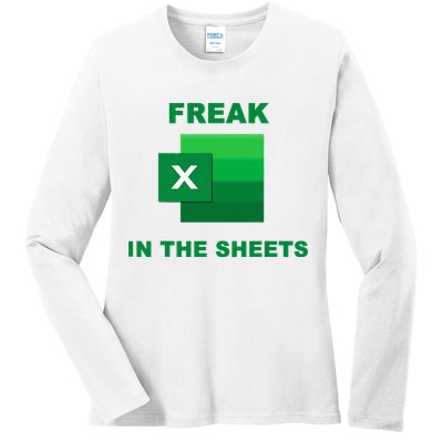 Freak In The Excel Sheets Ladies Long Sleeve Shirt