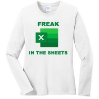 Freak In The Excel Sheets Ladies Long Sleeve Shirt