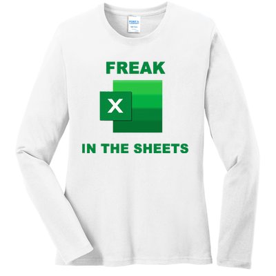 Freak In The Excel Sheets Ladies Long Sleeve Shirt