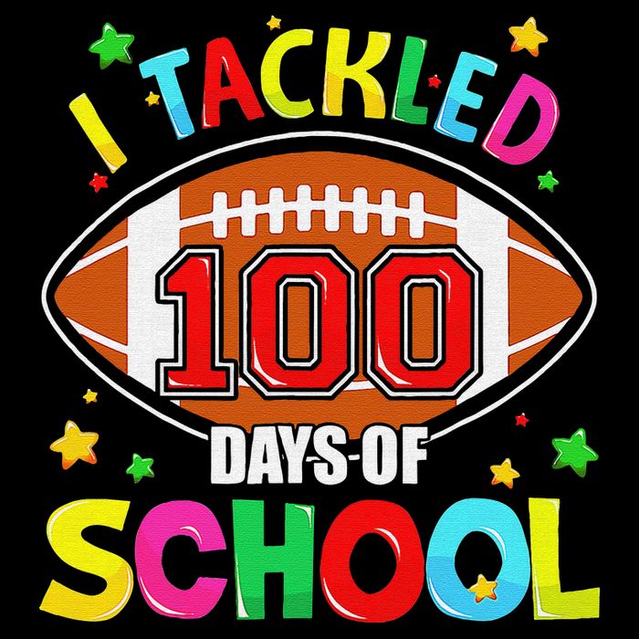 Football I Tackled 100 Day Of School  100th Day Of School Baby Bodysuit