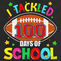 Football I Tackled 100 Day Of School  100th Day Of School Hat