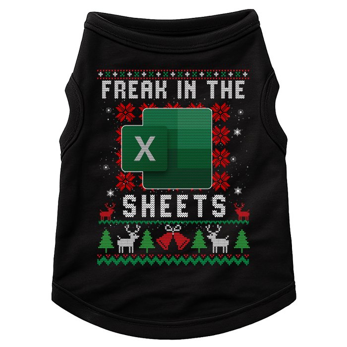 Freak In The Sheets Excel Ugly Christmas Sweater Doggie Tank