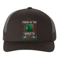 Freak In The Sheets Excel Ugly Christmas Sweater Yupoong Adult 5-Panel Trucker Hat