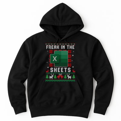Freak In The Sheets Excel Ugly Christmas Sweater Hoodie