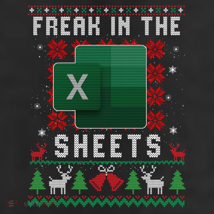 Freak In The Sheets Excel Ugly Christmas Sweater Adult Drive Performance Visor