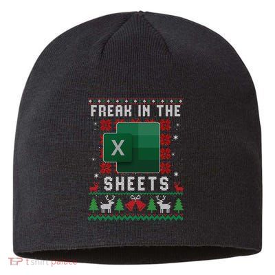 Freak In The Sheets Excel Ugly Christmas Sweater Sustainable Beanie