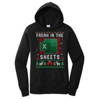 Freak In The Sheets Excel Ugly Christmas Sweater Women's Pullover Hoodie