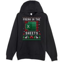 Freak In The Sheets Excel Ugly Christmas Sweater Premium Pullover Hoodie