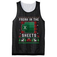Freak In The Sheets Excel Ugly Christmas Sweater Mesh Reversible Basketball Jersey Tank
