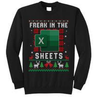 Freak In The Sheets Excel Ugly Christmas Sweater Tall Sweatshirt