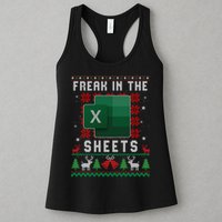 Freak In The Sheets Excel Ugly Christmas Sweater Womens Tank Top