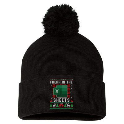 Freak In The Sheets Excel Ugly Christmas Sweater Pom Pom 12in Knit Beanie